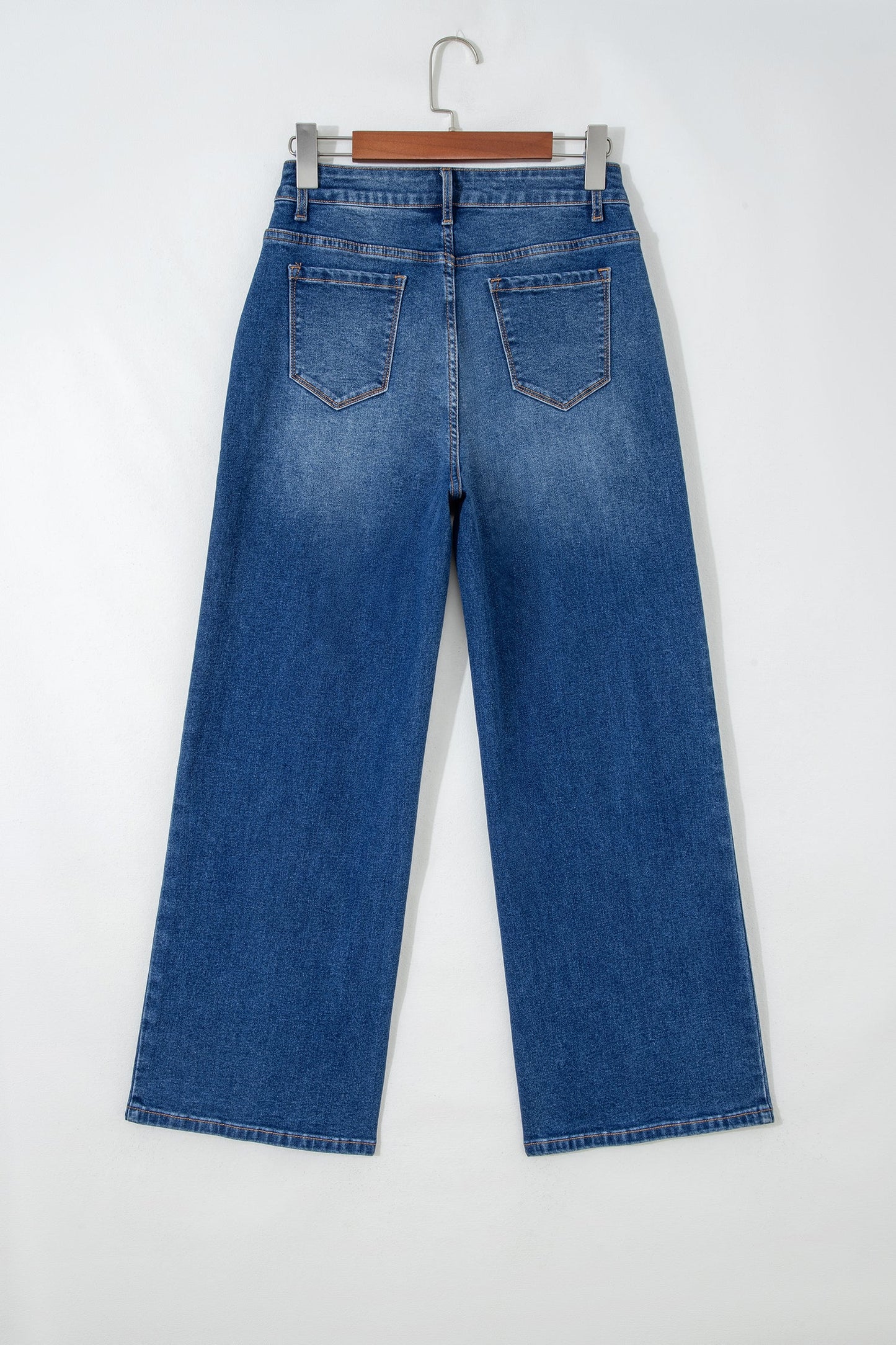 Yusra Seam Detail Shift Jeans Threaded Pear