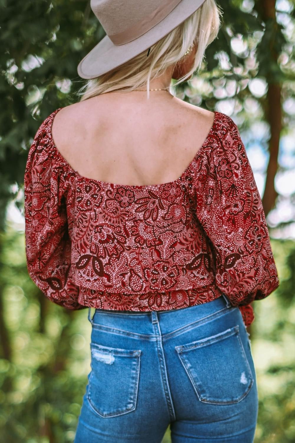 Feeling Frisky Square neck FLoral
