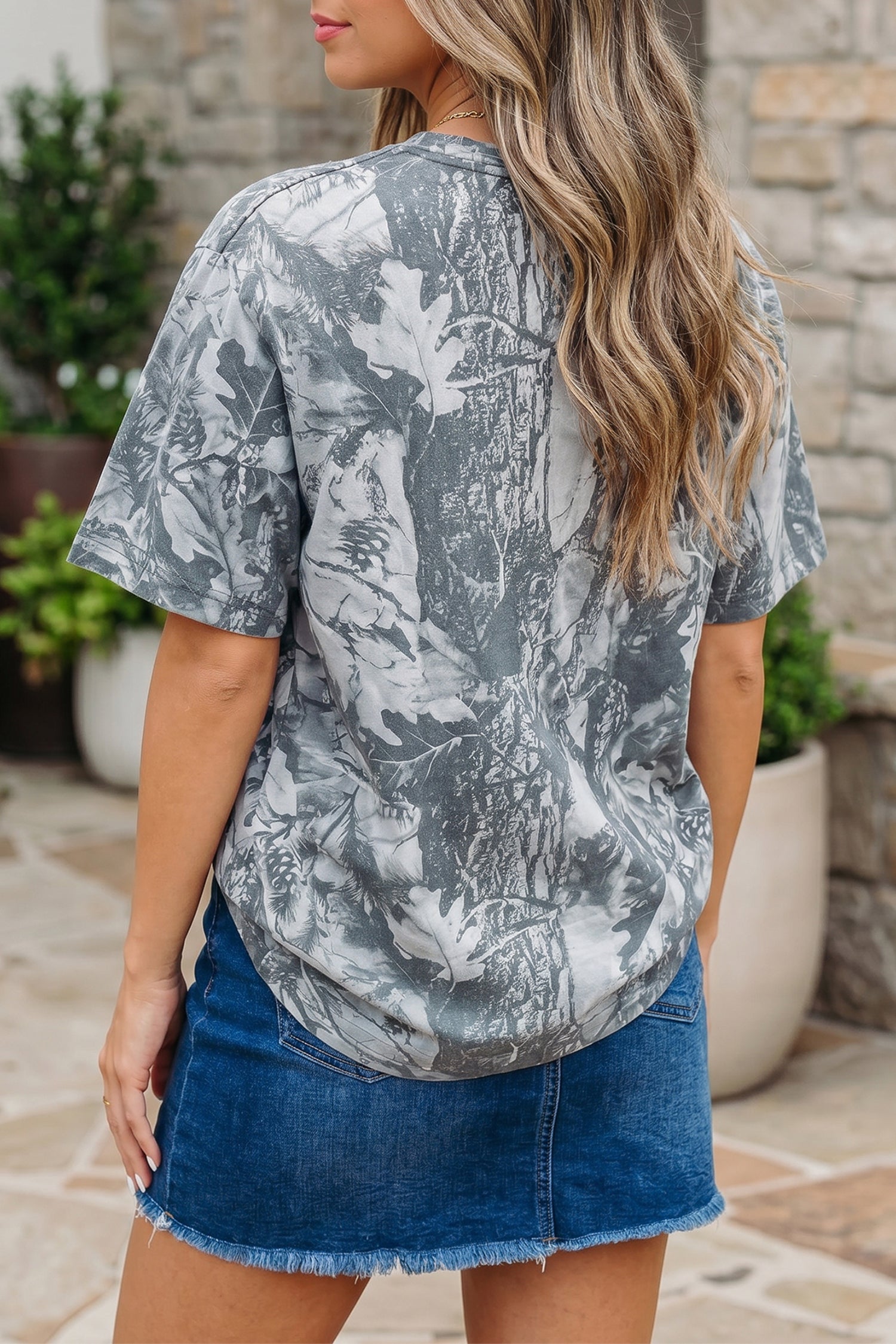 Pink Camo Woodland LOVE LIKE JESUS Casual Tee Unique Oils