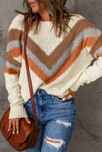 Load image into Gallery viewer, Striped Drop Shoulder Sweater
