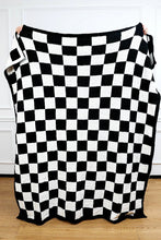 Load image into Gallery viewer, TIME TO UNWIND BLACK CHECK 60 X 50 BLANKET **SHIPPING EXPECTED TO BEGIN ON DATE 10/25**
