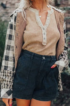 Load image into Gallery viewer, HARVEST HAZE BLACK CHECK HOODED SHACKET **SHIPPING EXPECTED TO BEGIN ON DATE 8/26**
