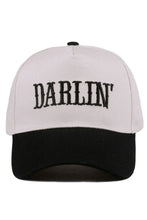 Load image into Gallery viewer, Darlin Two Tone Embroidered Cap
