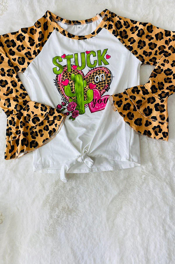Stuck on You leopard cactus top