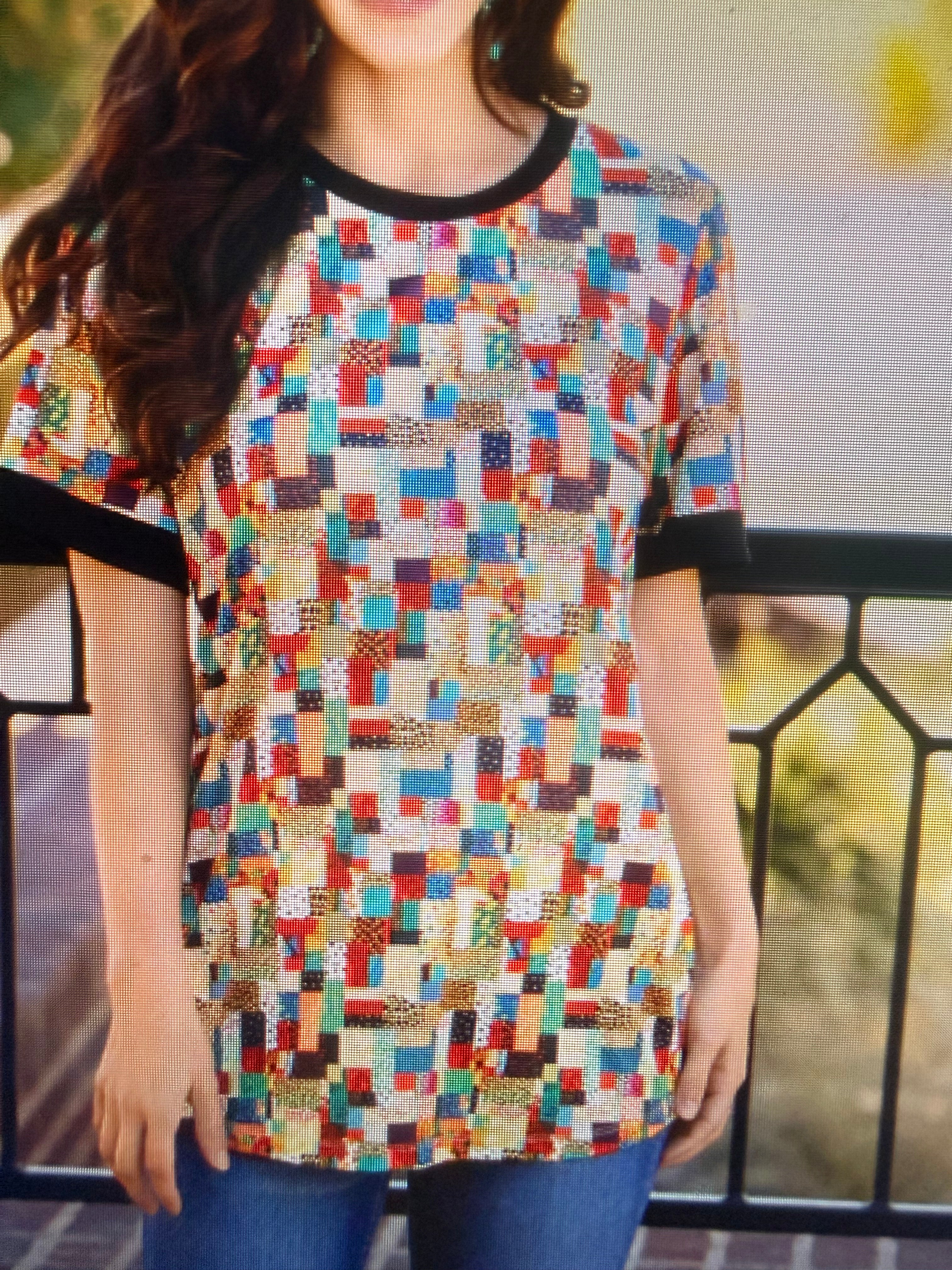 Multi Leopard Patch Print Top