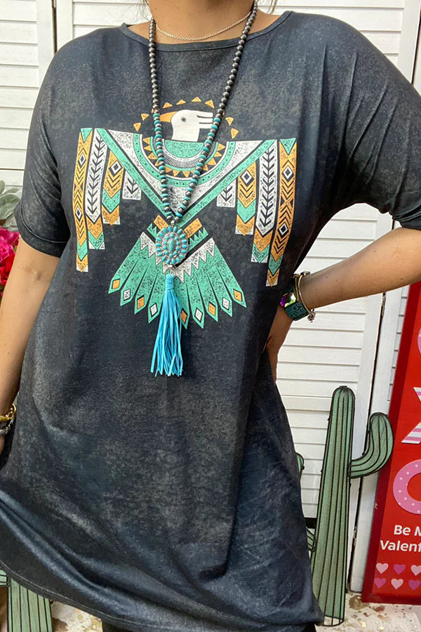 Eagle Print Dress