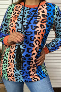 Multi Color Leopard Long Sleeves