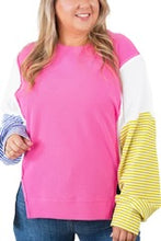 Load image into Gallery viewer, THE LEILANI PINK WAFFLE KNIT TOP**SHIPPING EXPECTED TO BEGIN ON DATE 10/27**PLUS SIZE
