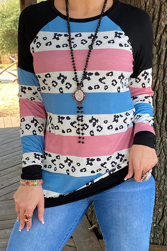 Multi Color Block Long sleeve