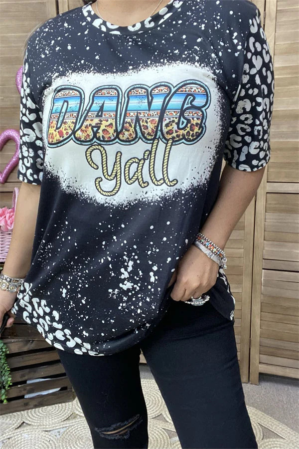 Dang Ya’all Leopard Print Top