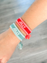 Load image into Gallery viewer, &quot;Jolly&quot; Woven Christmas Bracelets
