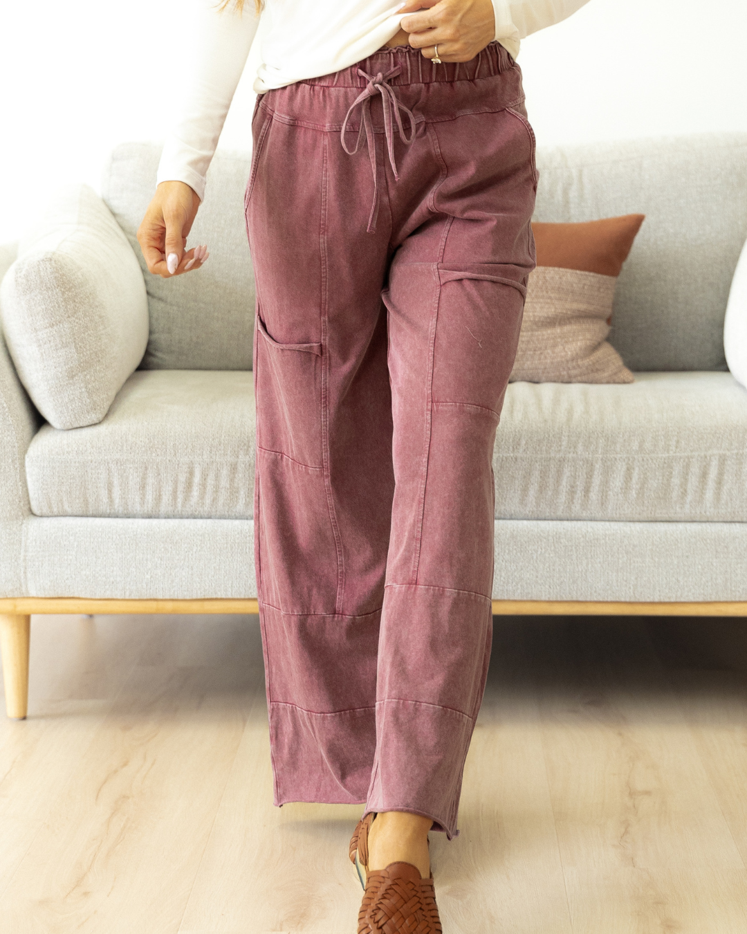 Teagan Raw Hem Pants - Wild Ginger Indie & Co.