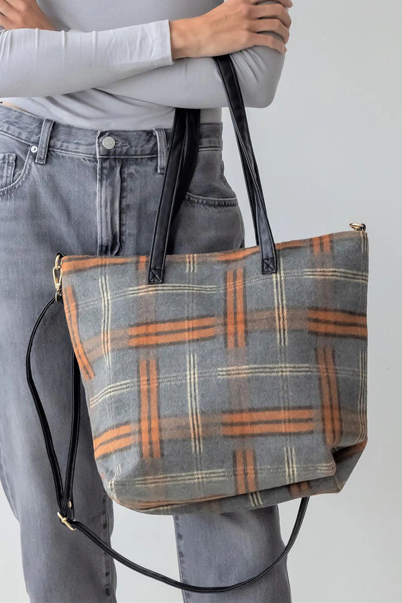 Gray Cozy outlook tote bag