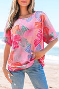 Pink Bowknot Loose Top