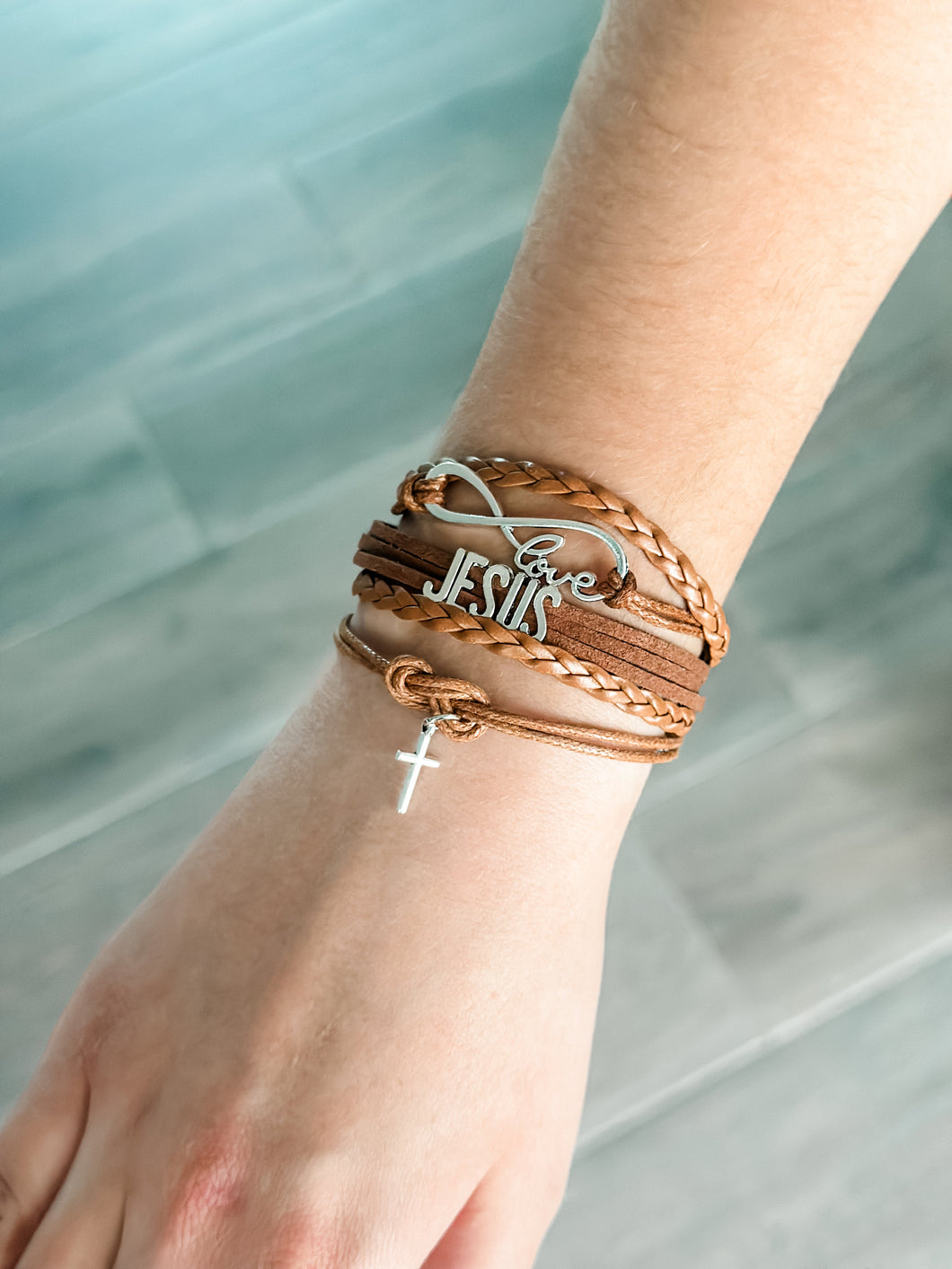 Jesus Infinity Wrap Bracelet 