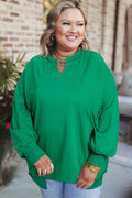 Sensational Love Bright Green Exposed Seam 
sweatshirt
