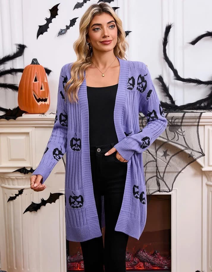 Halloween Knitted Cardigan