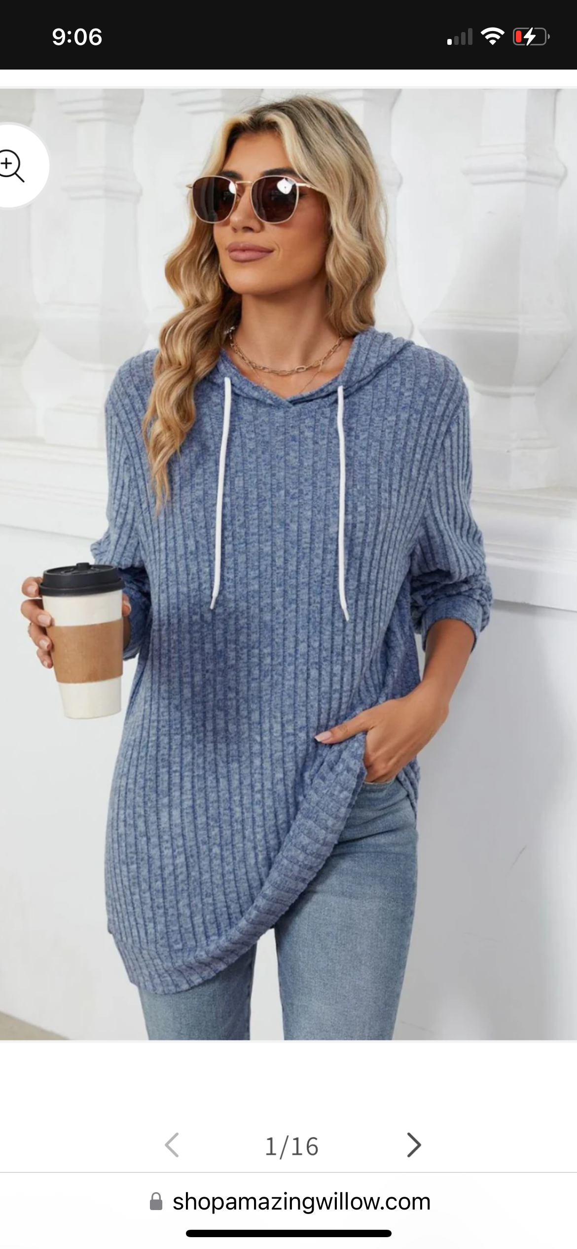 Drawstring Long Sleeve Hoodie
