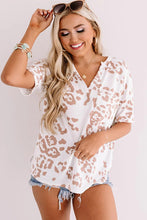 Load image into Gallery viewer, Plus Size Leopard Vneck Top
