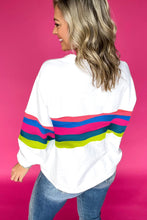 Load image into Gallery viewer, Striped Accent Long Sleeve T Shirt
