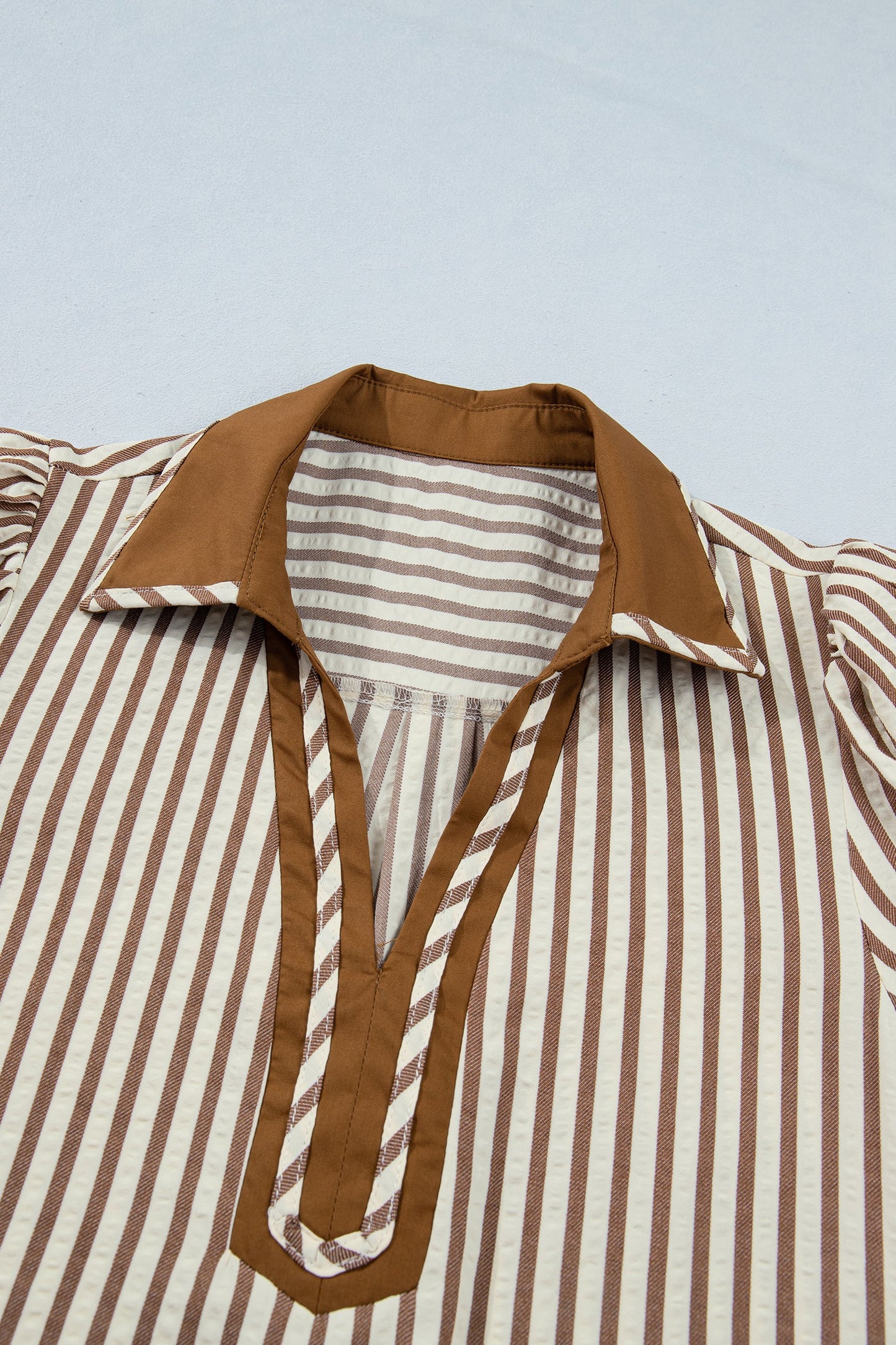 Annabelle Stripe Shirt Threaded Pear