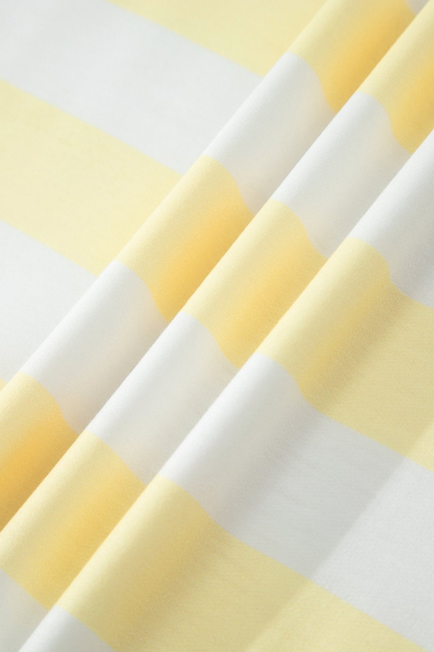 Yellow Stripe Exposed Seam Contrast Patchwork Oversized Top Unique Oils