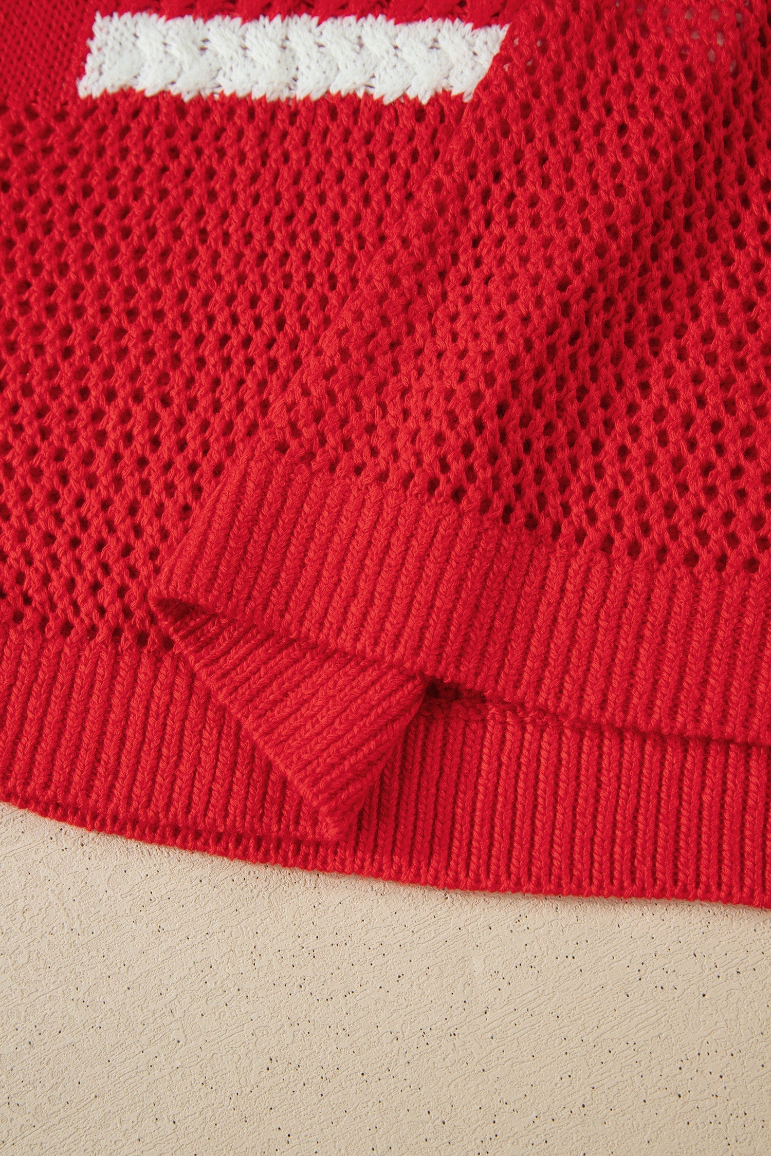 Emely Graphic Short Sleeve Sweater Threaded Pear