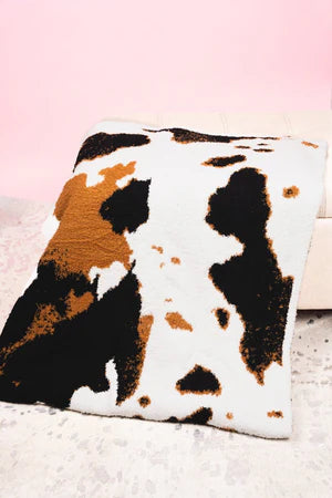 COZY CUDDLES SIMPLY MOO-VELOUS BLANKET