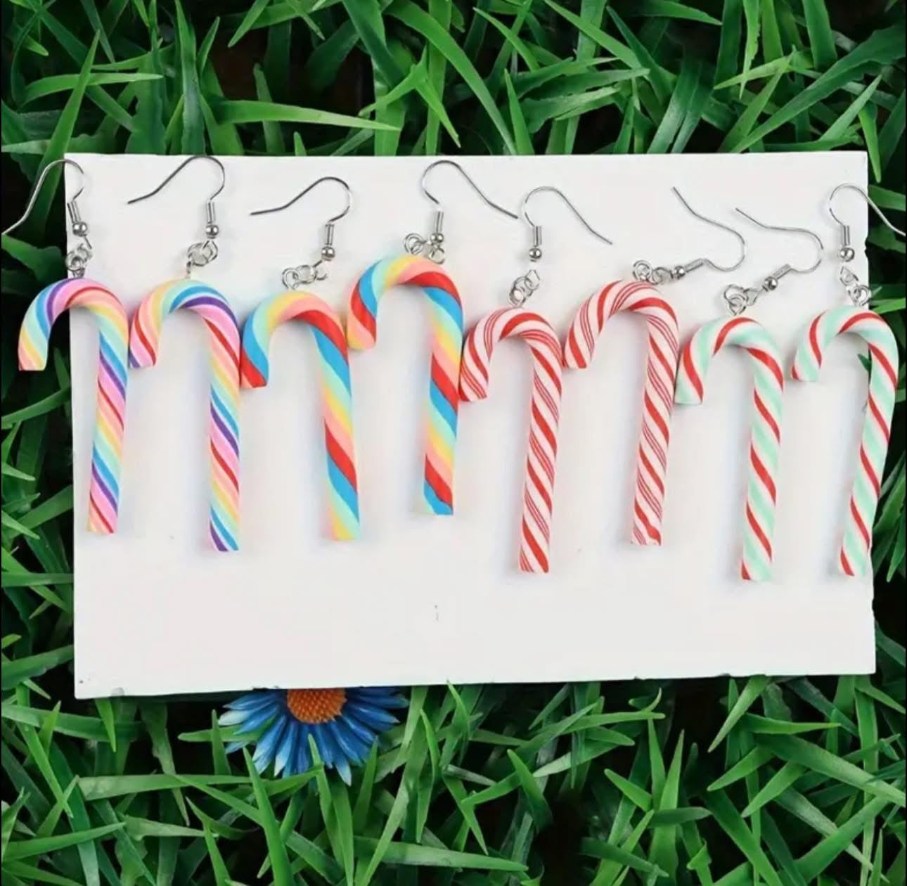 Candy Cane Earring Sets
