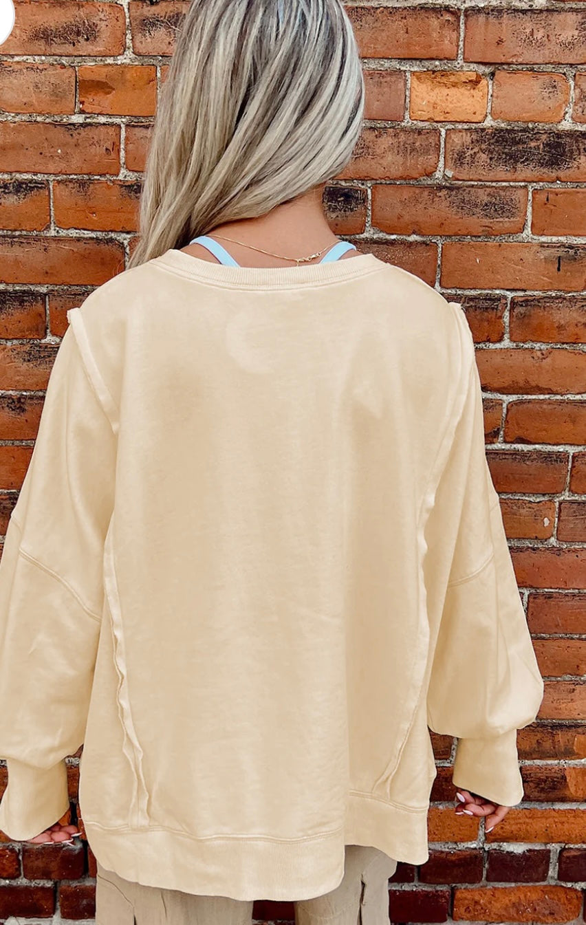 LOVE Patch Sweatshirt- Ships 11/25