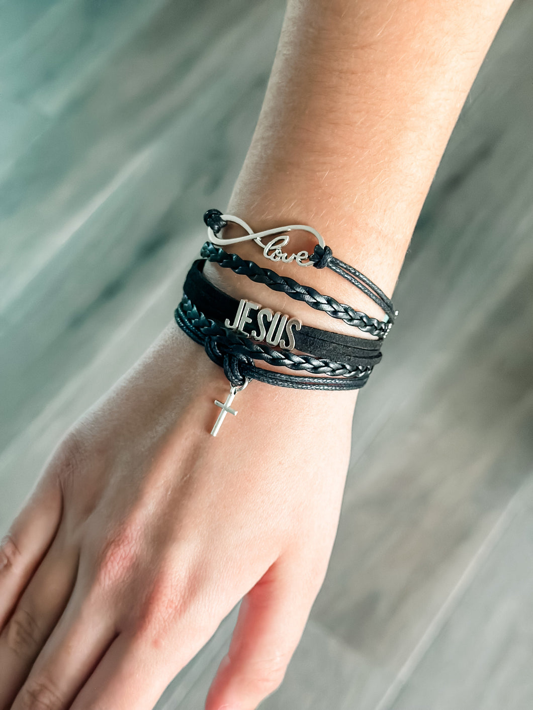 Jesus Infinity Wrap Bracelet 