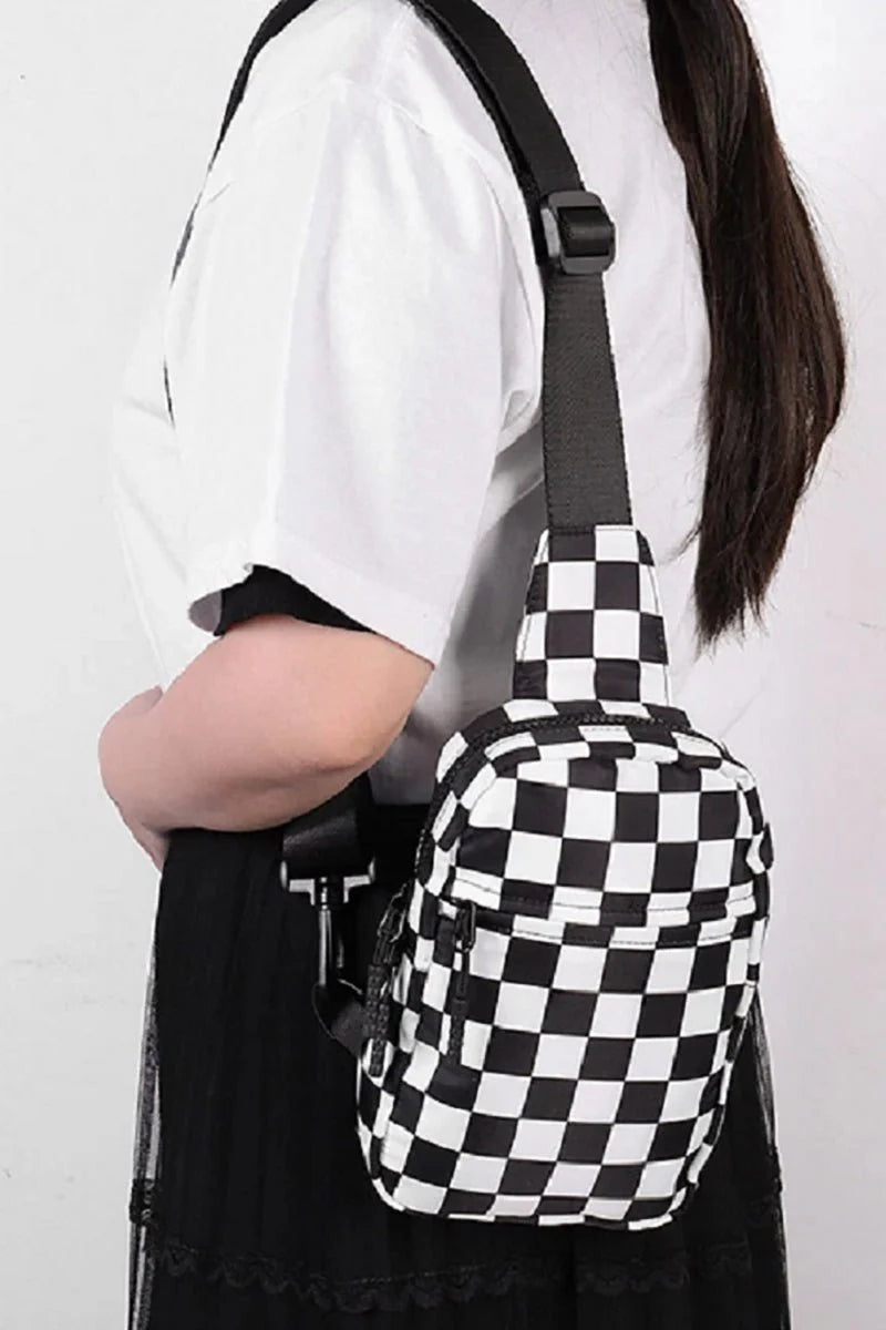 Checkered Sling Bags