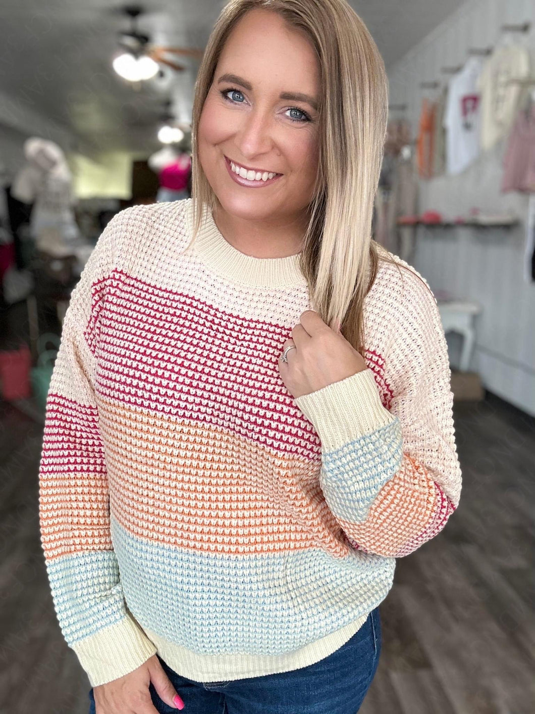 Allison Stripe Sweater