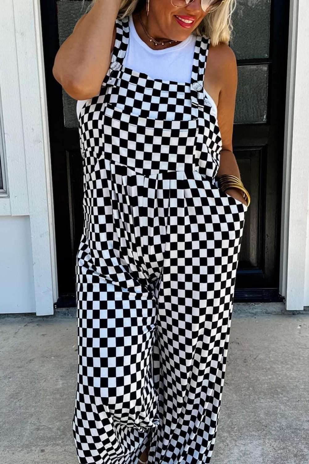 Checkered Overalls