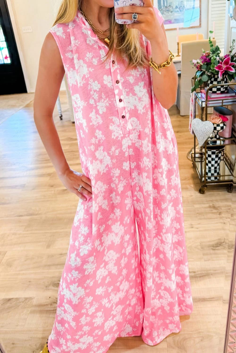 Floral Wide Leg Jumpsuit