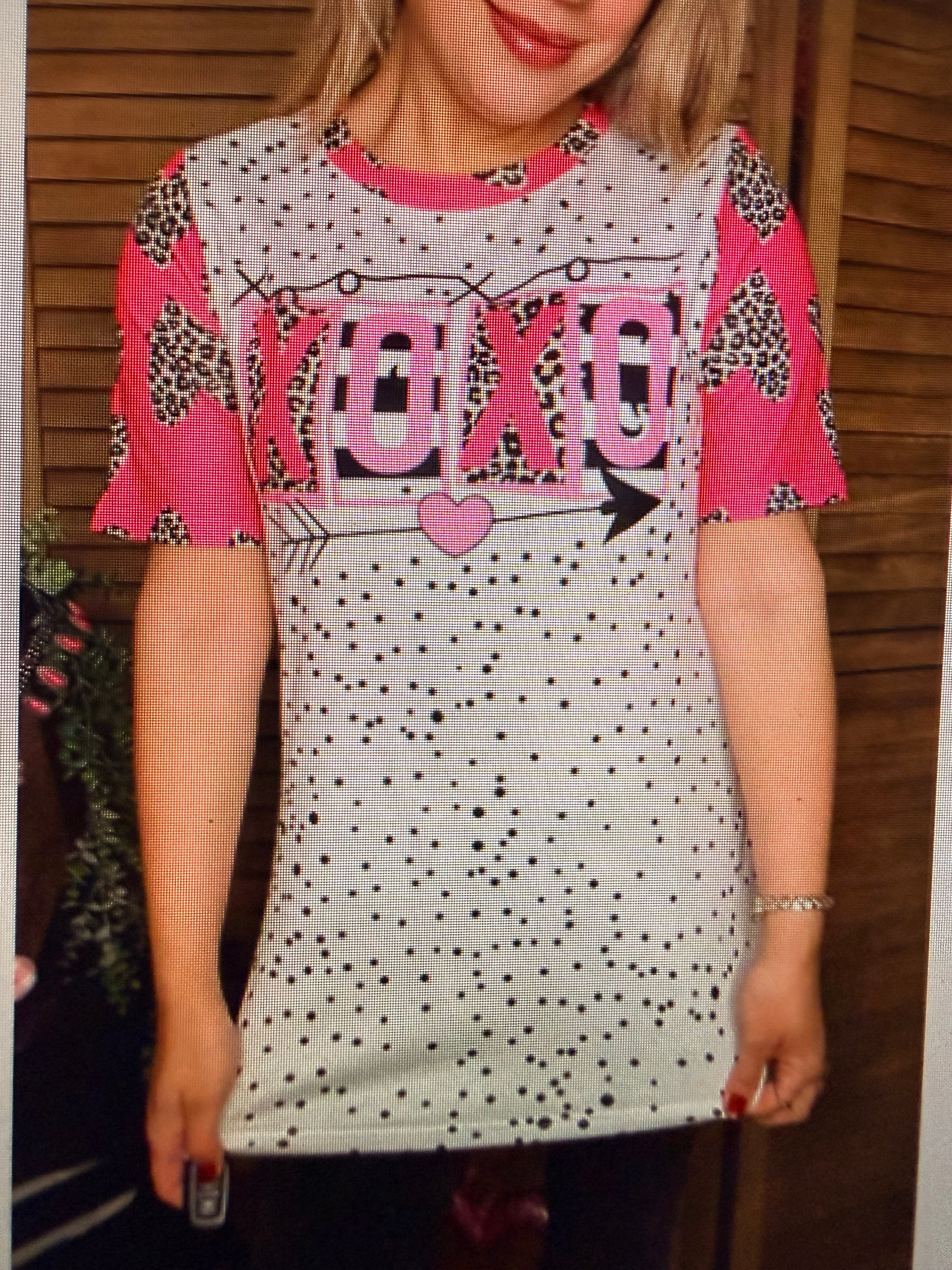 Valentine Dot Leopard Top