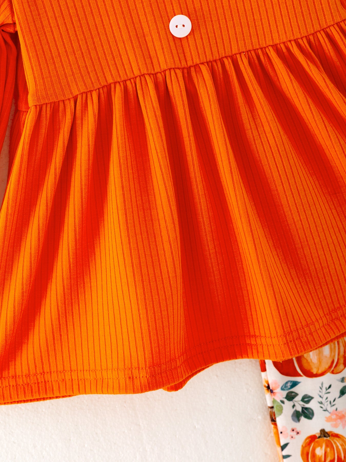 Girls Fall Pumpkin Print Set Rylee Faith Designs