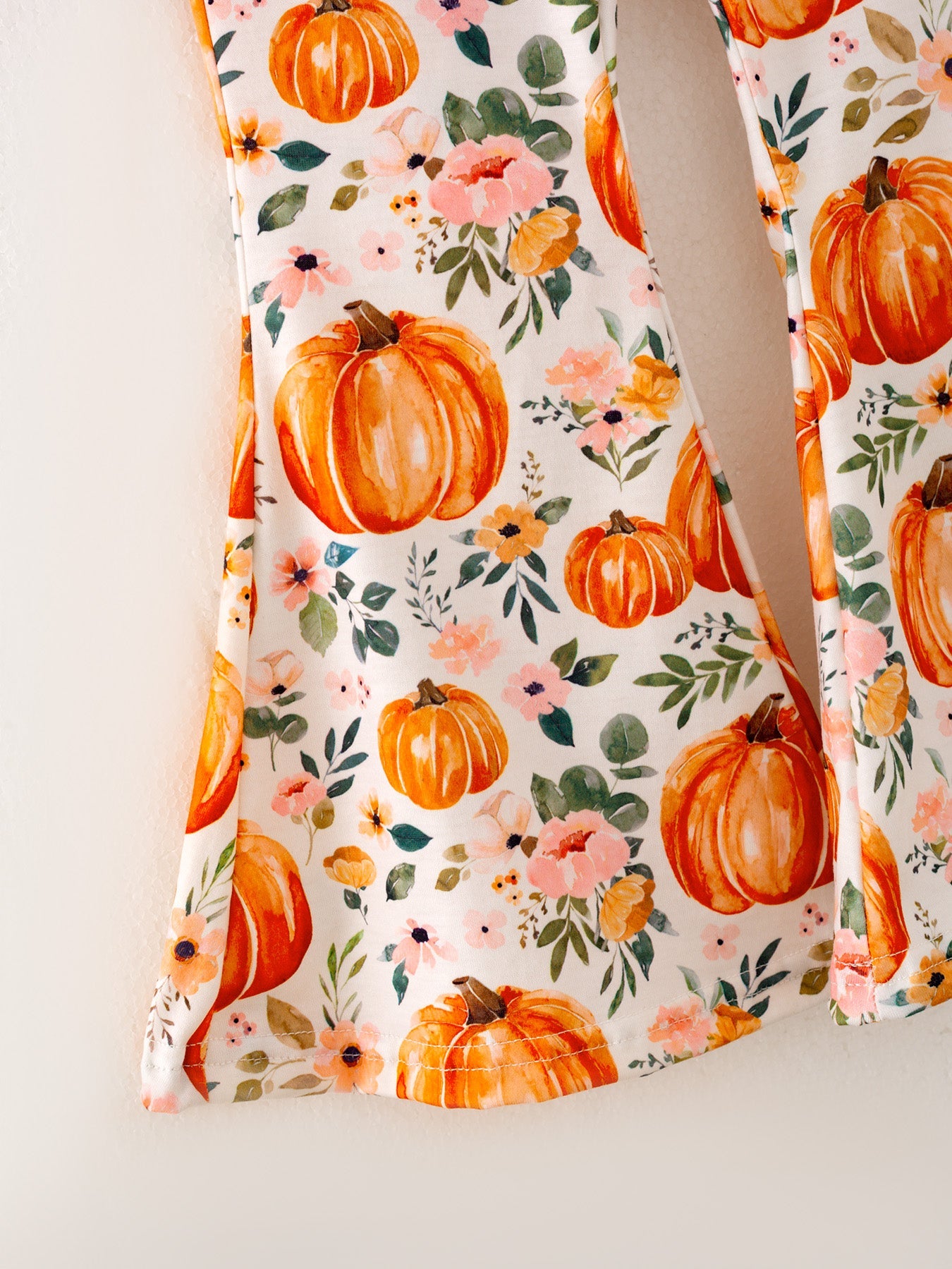 Girls Fall Pumpkin Print Set Rylee Faith Designs