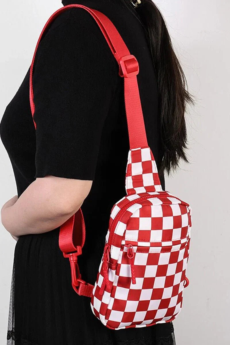 Checkered Sling Bags