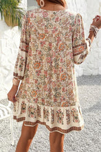 Load image into Gallery viewer, Apricot Floral Tassel 
mini dress
