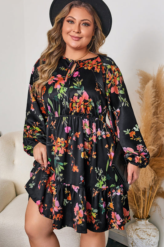 Pearl Long Sleeve Mini PLUS Dress