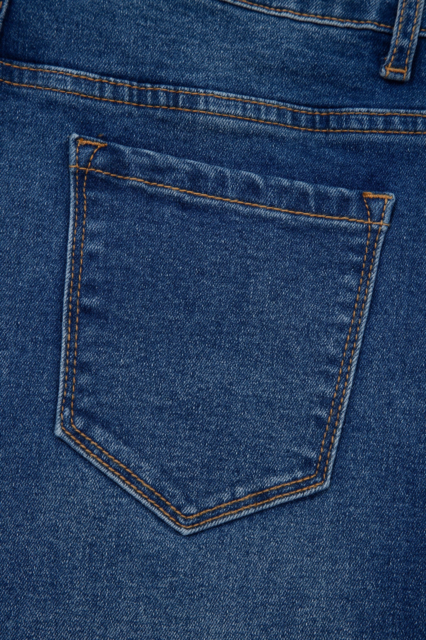Yusra Seam Detail Shift Jeans Threaded Pear
