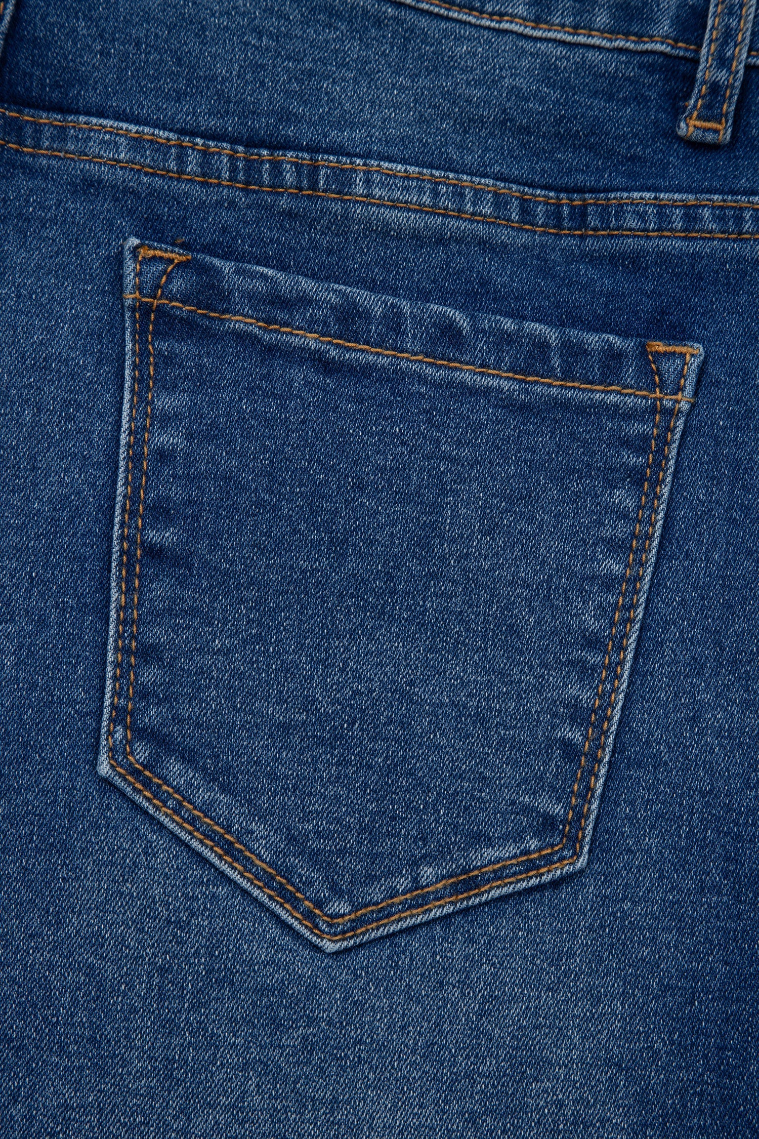 Yusra Seam Detail Shift Jeans Threaded Pear