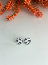 Load image into Gallery viewer, Soccer Stud Earrings
