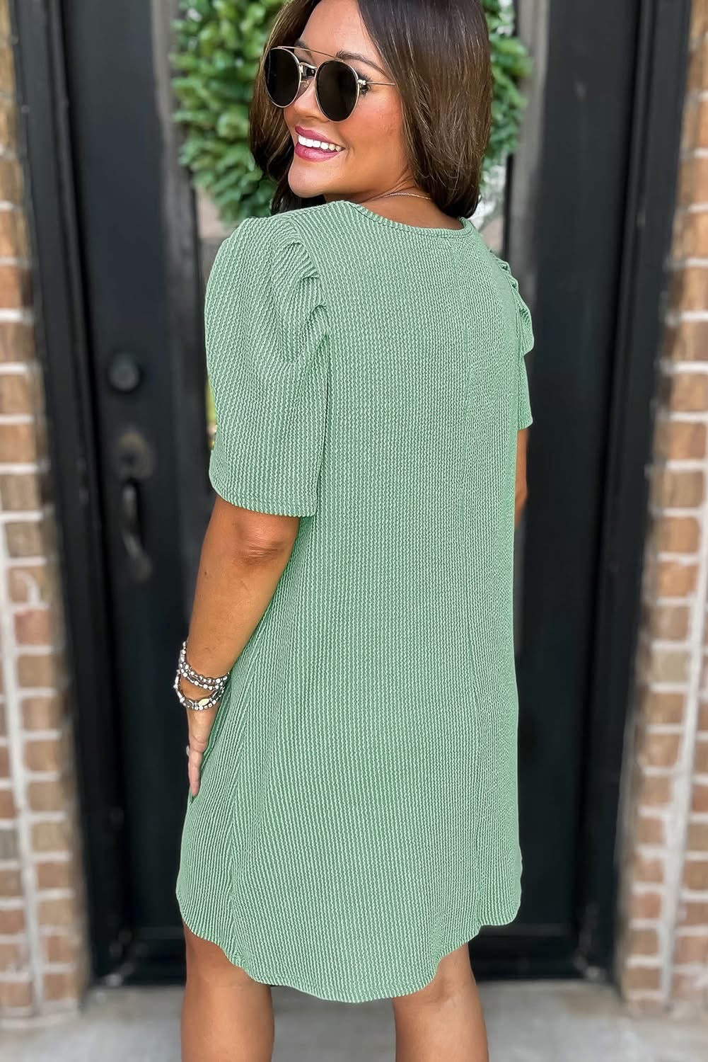 Corded Knit mini dress