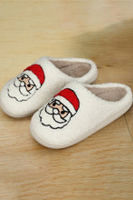 Load image into Gallery viewer, SANTA CLAUSE WHITE PLUSH SLIPPERS **SHIPPING EXPECTED TO BEGIN ON DATE 10/25**
