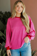 Bright Pink Corded top
