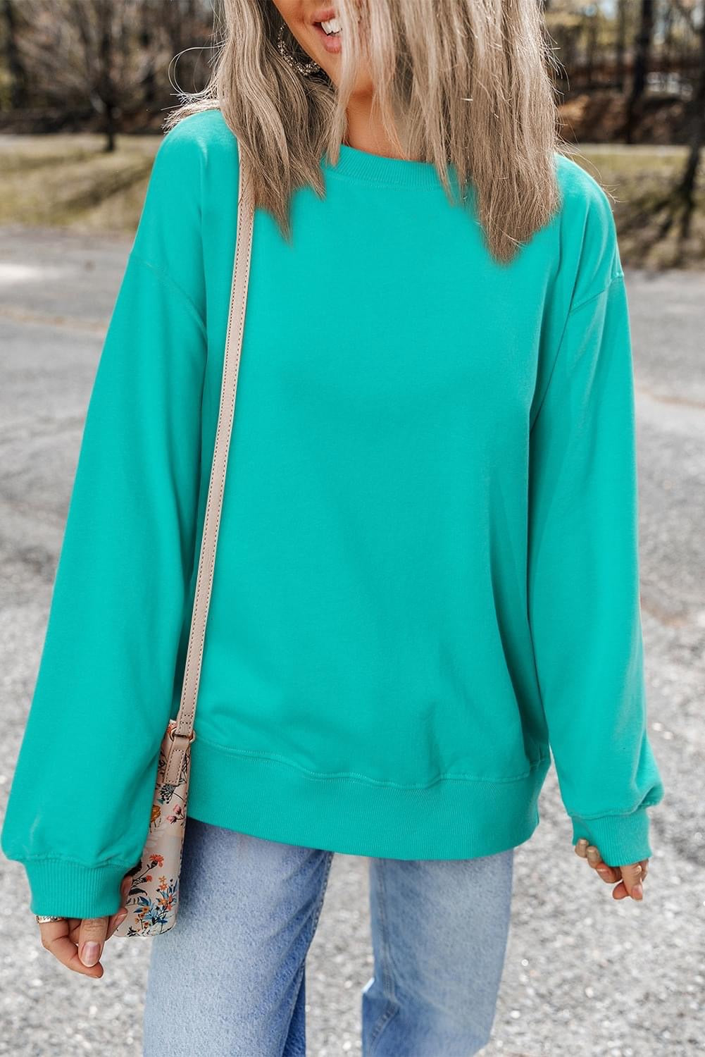 Aruba Blue crewneck sweatshirt