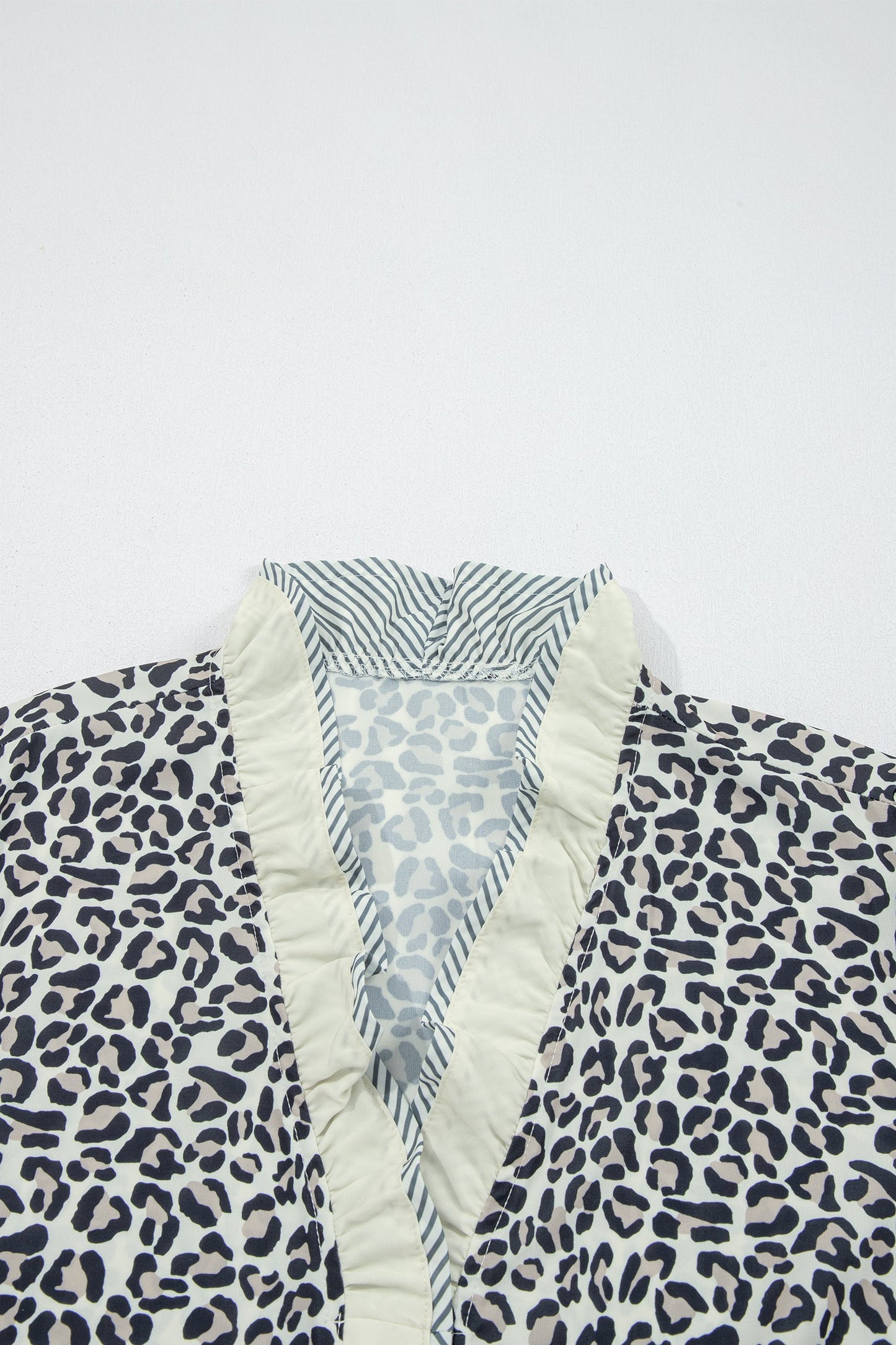 Paige Frilled Short Sleeve PLUS Blouse Threaded Pear