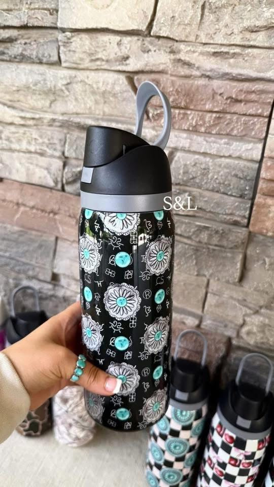 Black Concho Brand Tumbler